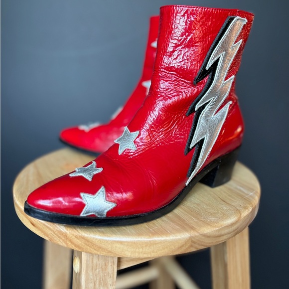 Modern Vice Red Patent Original Bolt Boots - Picture 12 of 12